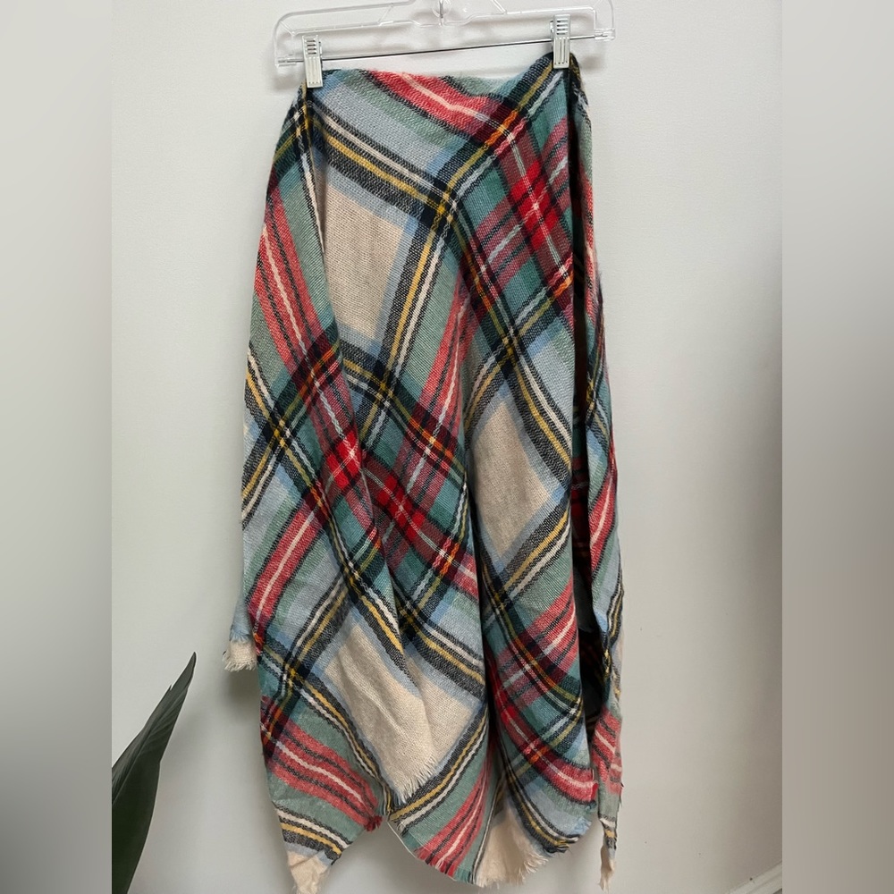 Plaid Blanket Scarf